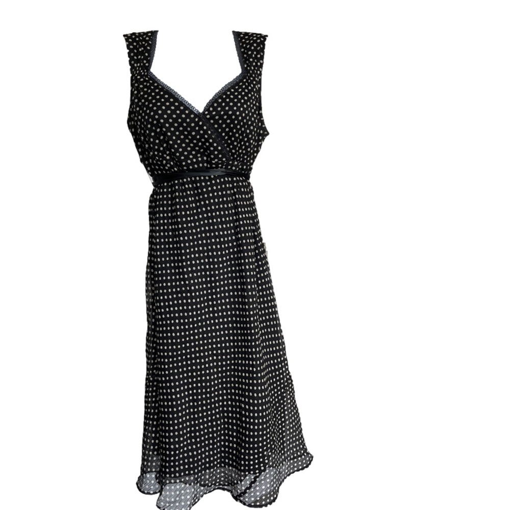 Motherhood Maternity dress black and tan medium